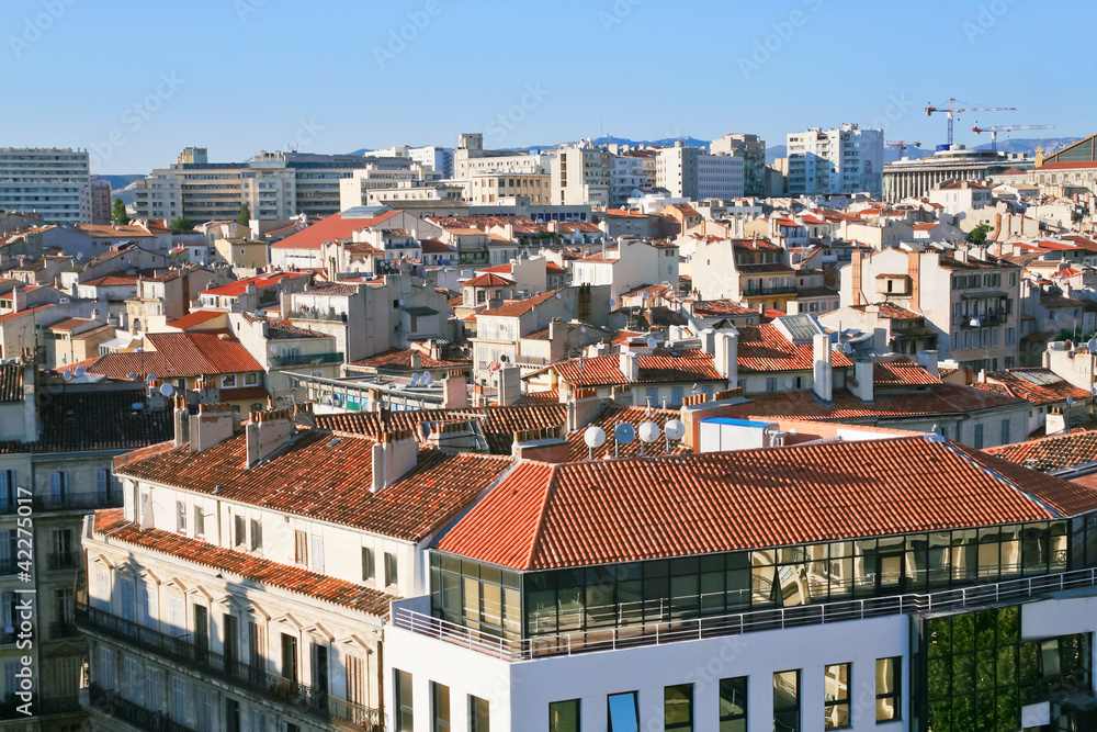 view on Marseille, France view on Marseille, France