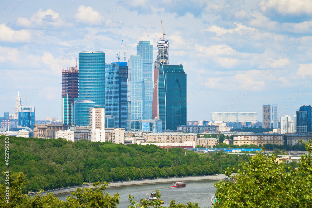 view of new Moscow City