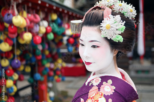 Tablou canvas Visage de geisha