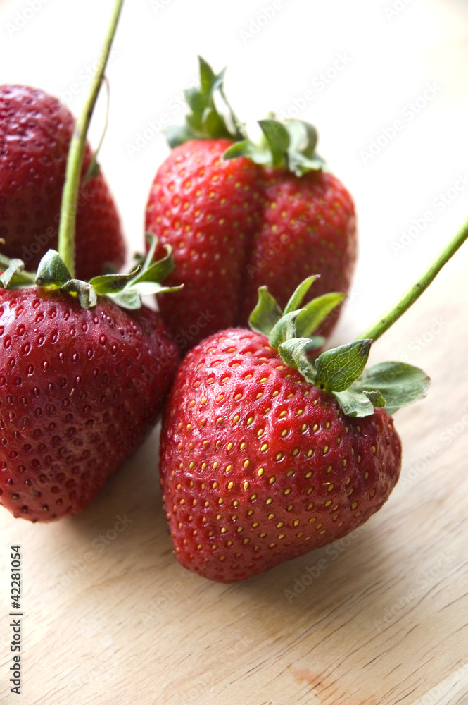 close up fresh strawberry