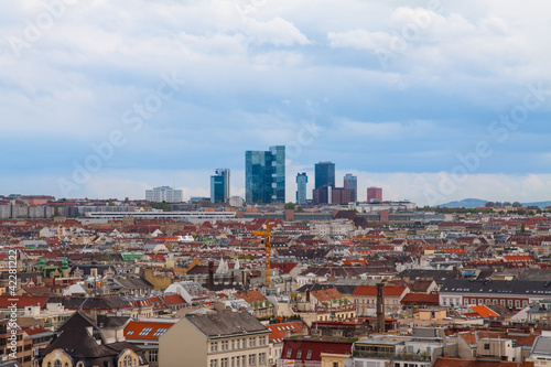 Panorama of the Vienna, Austria.