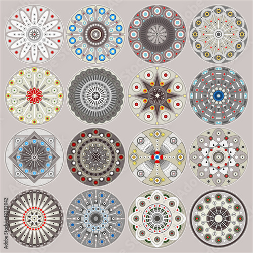 Ornamental circles decors