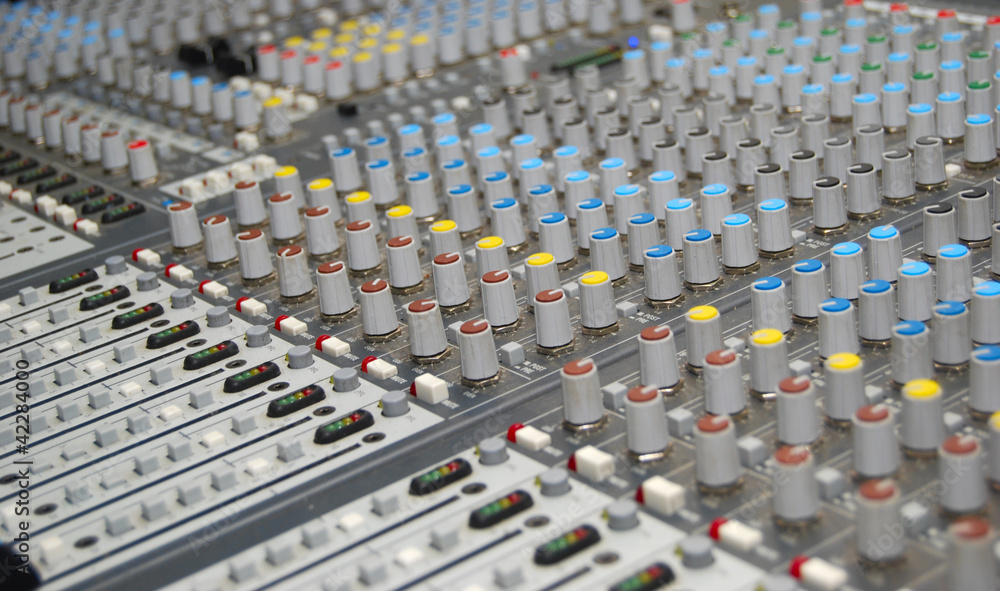 Fototapeta premium mixer console