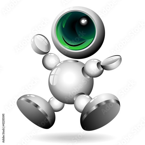 Robot Emozione Allegria Cartoon Robots Emotion Joy-Happyness