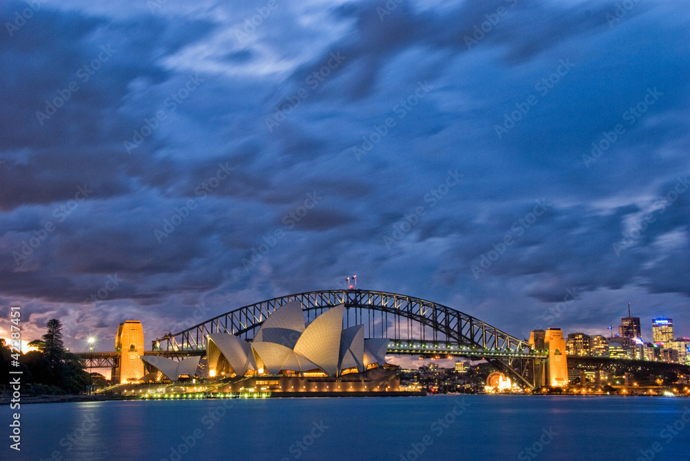 Sydney Harbour Twilight - obrazy, fototapety, plakaty 