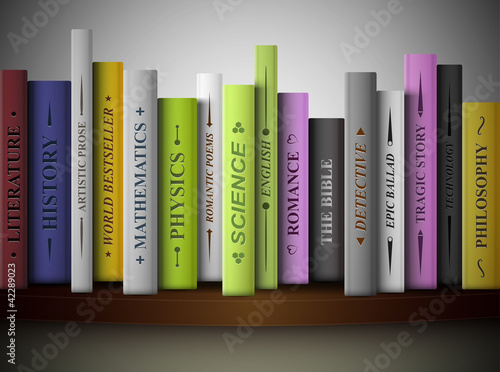 Books on shelf