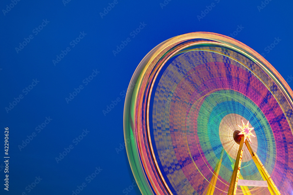 Circular carousel background.
