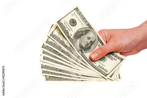Valokuva American dollars in the hands