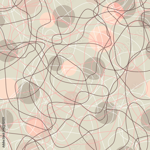 Vector seamless abstract pattern. Template for design.