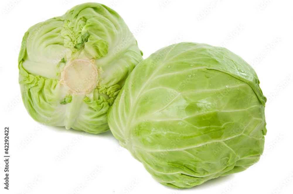 Green cabbage isolated Green cabbage isolated