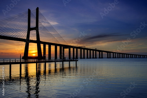 Fototapeta Naklejka Na Ścianę i Meble -  Vasco da Gama bridge