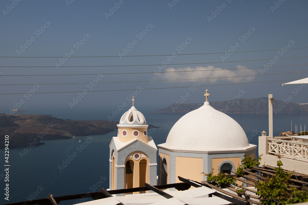 Fira the capital of the island of Santorini Cyclades Greece