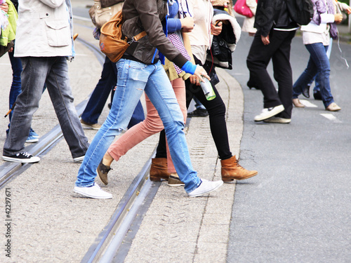 people walking