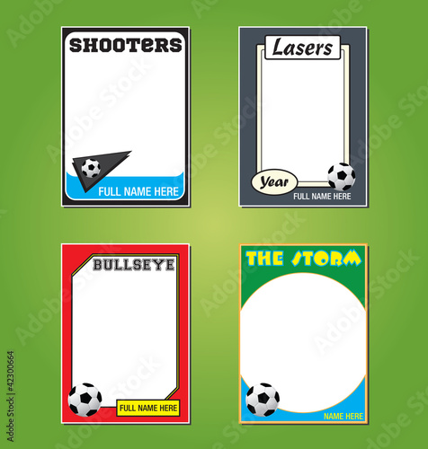 Soccer Trading Card Picture Frames
