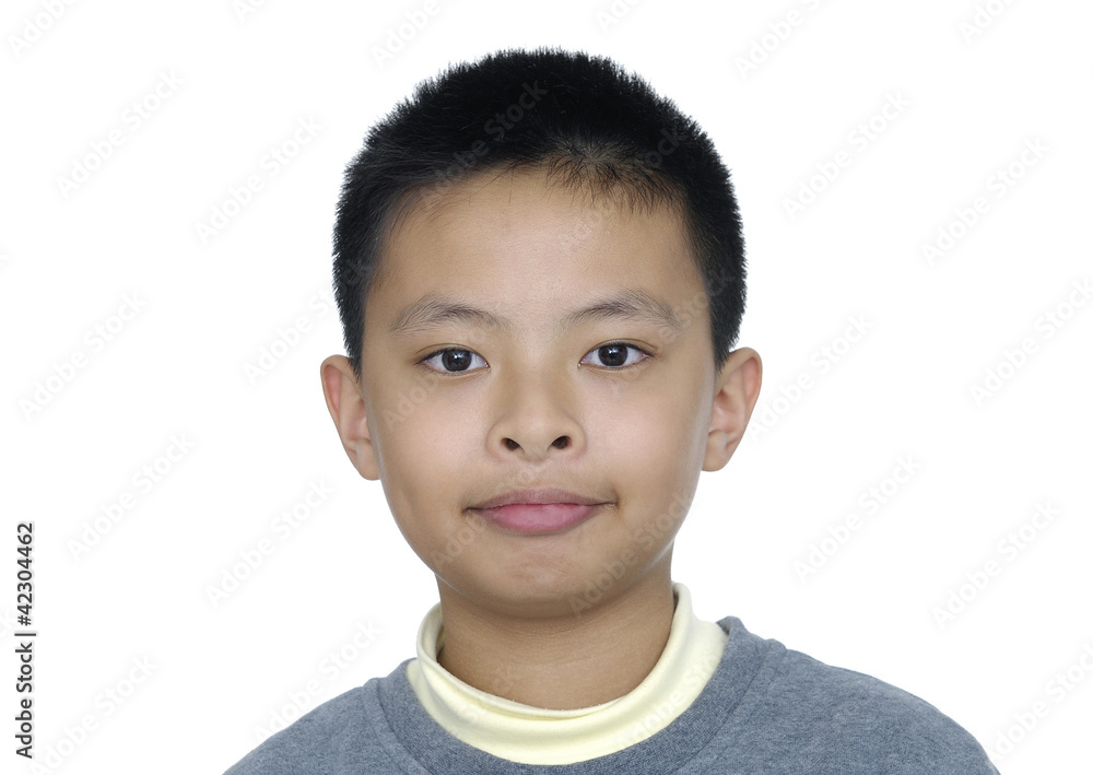 Close-up portrait of joyful happy little boy Close-up portrait of joyful happy little boy