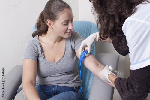 Drawing blood procedure
