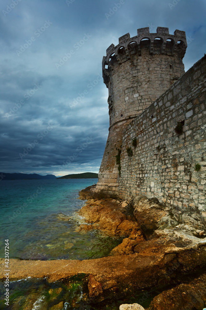fortress in Korcula. Croatia. fortress in Korcula. Croatia.