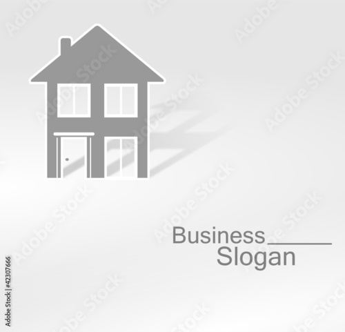 logo immobilier gris