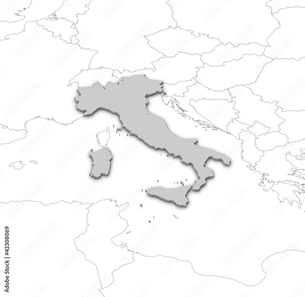 Obraz premium Map of Italy