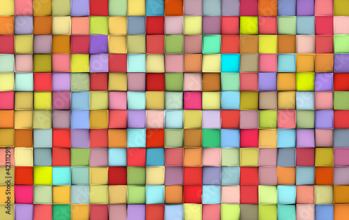 abstract tile pattern mixed color surface backdrop © johnjohnson