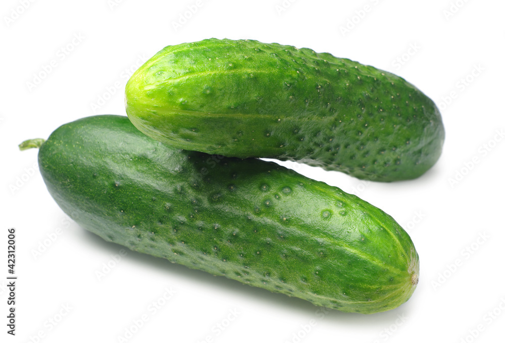 Two fresh cucumbers Two fresh cucumbers
