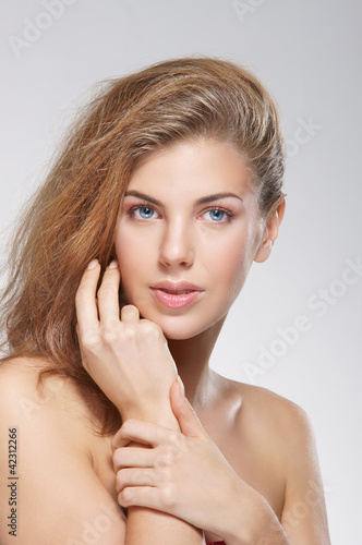 Portrait of a young and attractive Caucasian woman