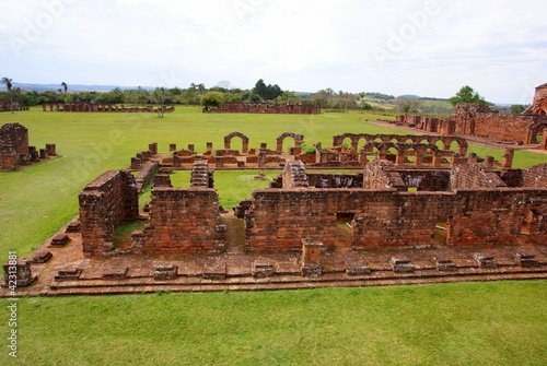 Jesuit mission Ruins in Trinidad Paraguay