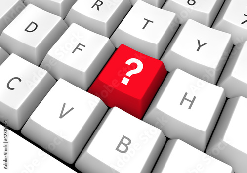 computer keyboard question mark