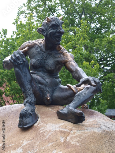 Teufel am Hexentanzplatz bei Thale im Harz
