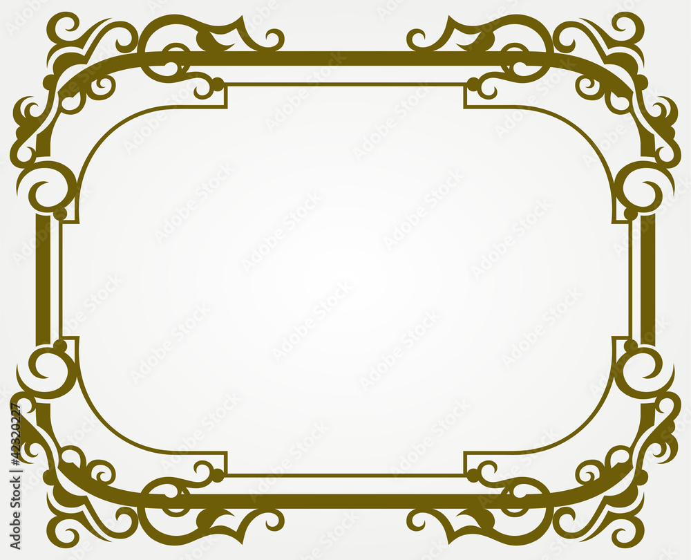 Calligraphic design element and page decoration