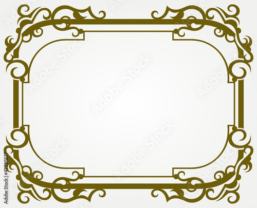 Calligraphic design element and page decoration