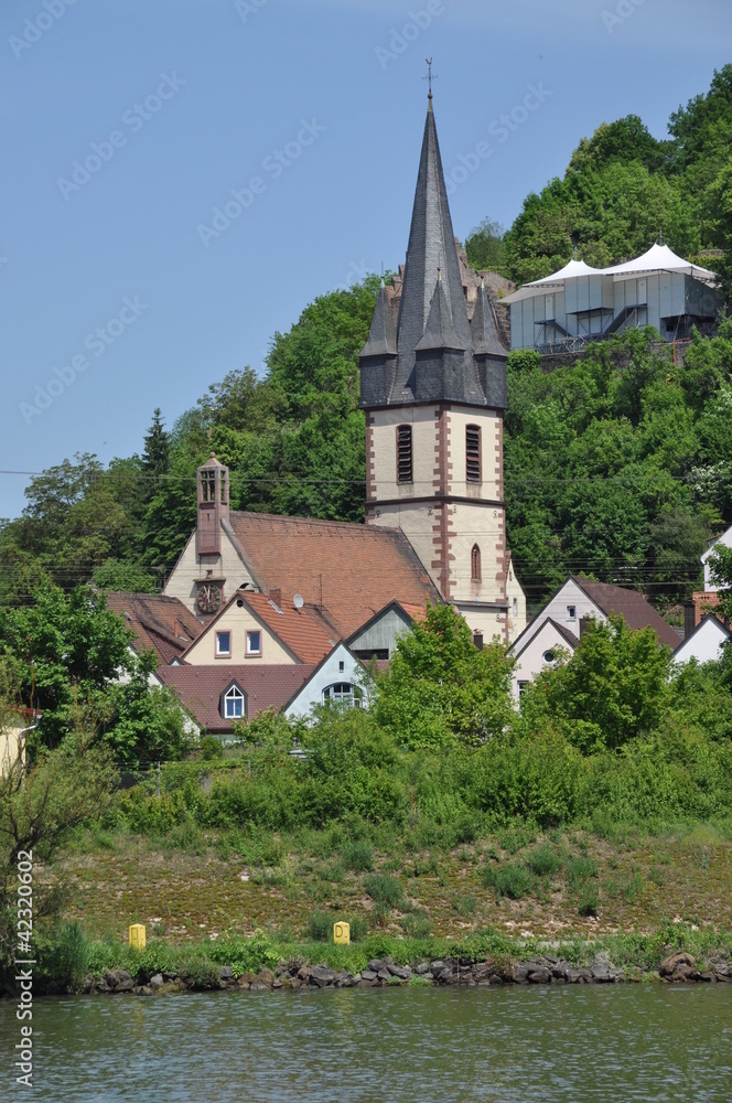 Fototapeta premium Kirche in Gemünden am Main