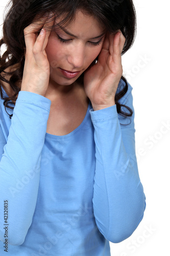 Slika na platnu Woman suffering from a headache