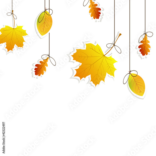 Vector illustration of an autumnal background