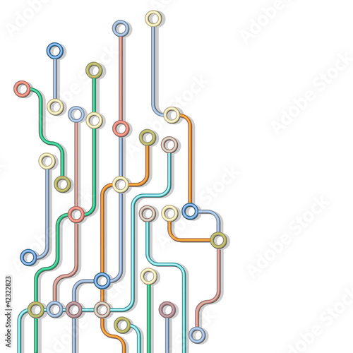 Abstract subway map