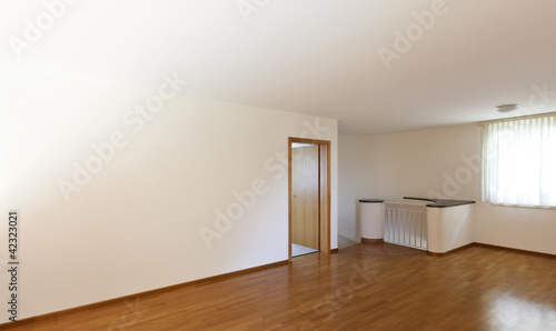 classic house  interior  empty room with wooden floor