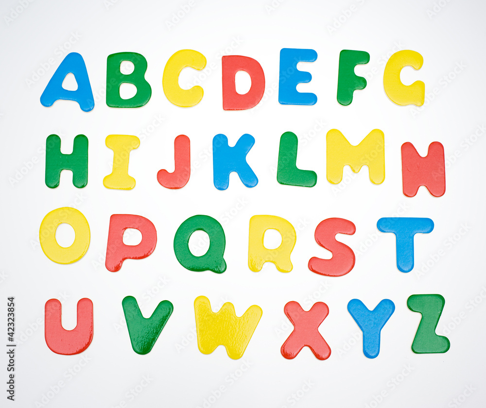 Fototapeta premium colorful alphabet set