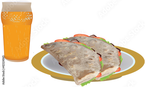 piadina con birra