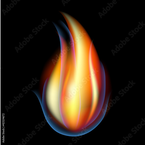 Vector illustration of fire