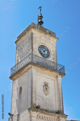 Clocktower. Martano. Puglia. Italy. photo