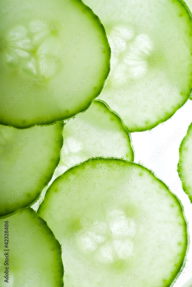 Random arrangement of cucumber Random arrangement of cucumber