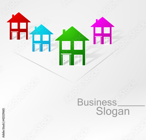 logo immobilier design couleurs