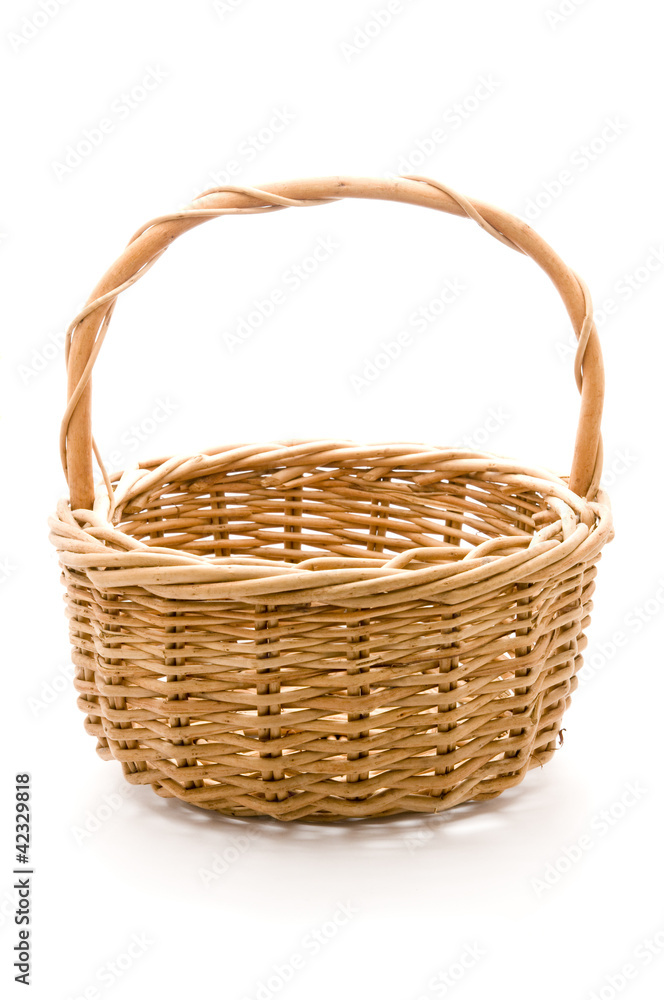 empty woven basket empty woven basket