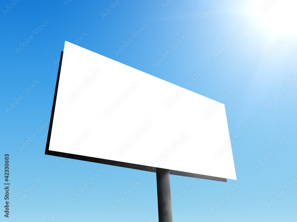 Blank big billboard Blank big billboard