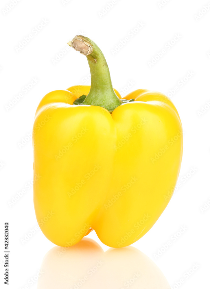 Tasty pepper isolated on white