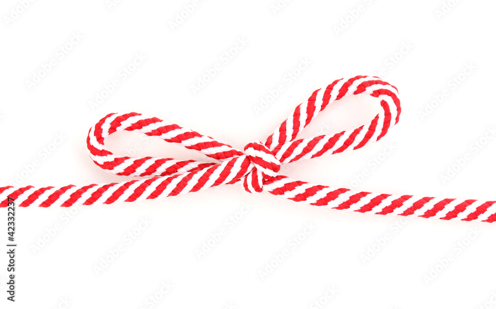 Fototapeta premium Colorful shoelaces isolated on white