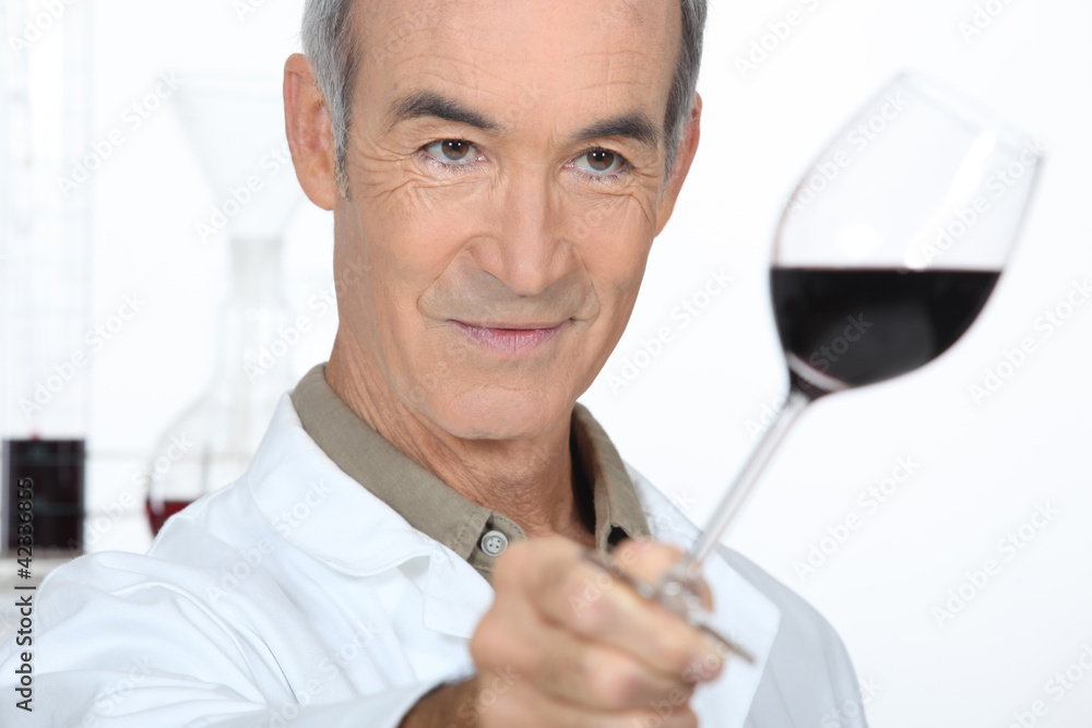 Man tasting red wine Man tasting red wine