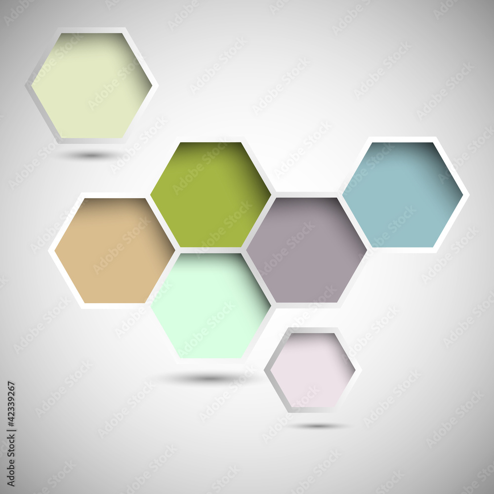 Abstract new design hexagons Abstract new design hexagons