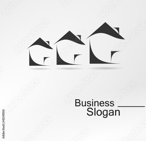 logo immobilier design noir