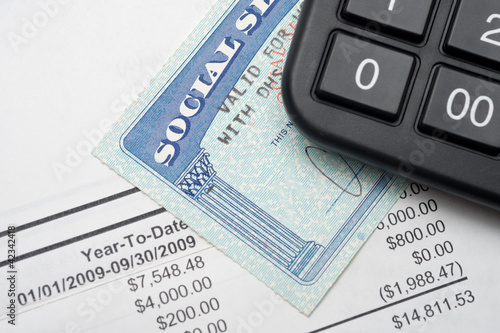 Cuadro en lienzo Social security
